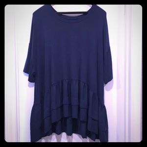 Roaman’s Slate blue SS top